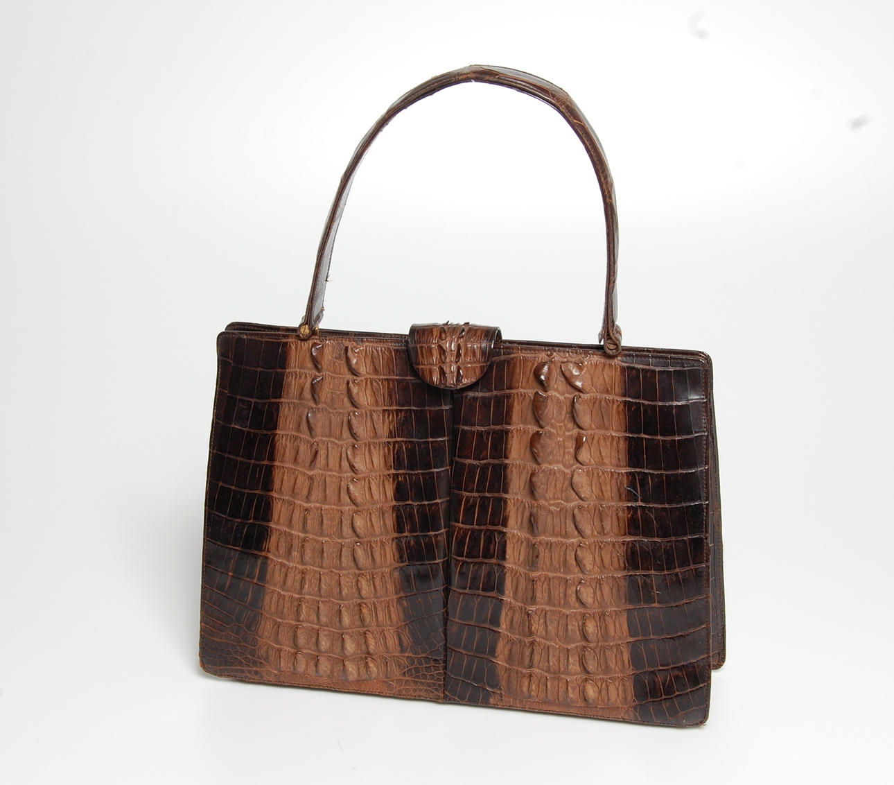 HANDVÄSKA, med börs, reptil, 1930-tal.