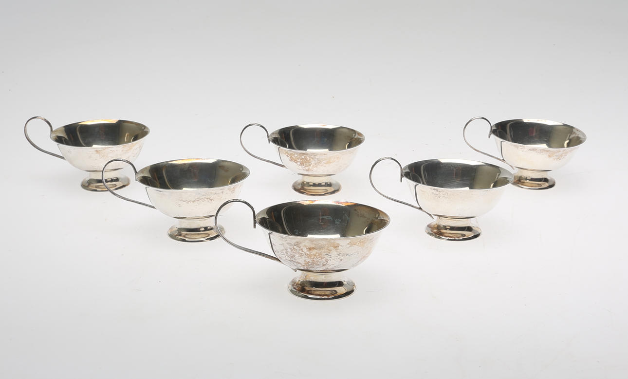 PUNSCHMUGGAR, Silver, 6 st.