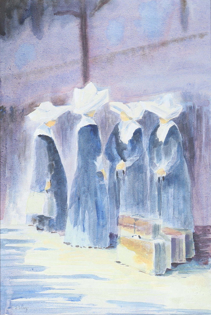 J. D. PAGE (20TH CENTURY). Bretonske nonner.