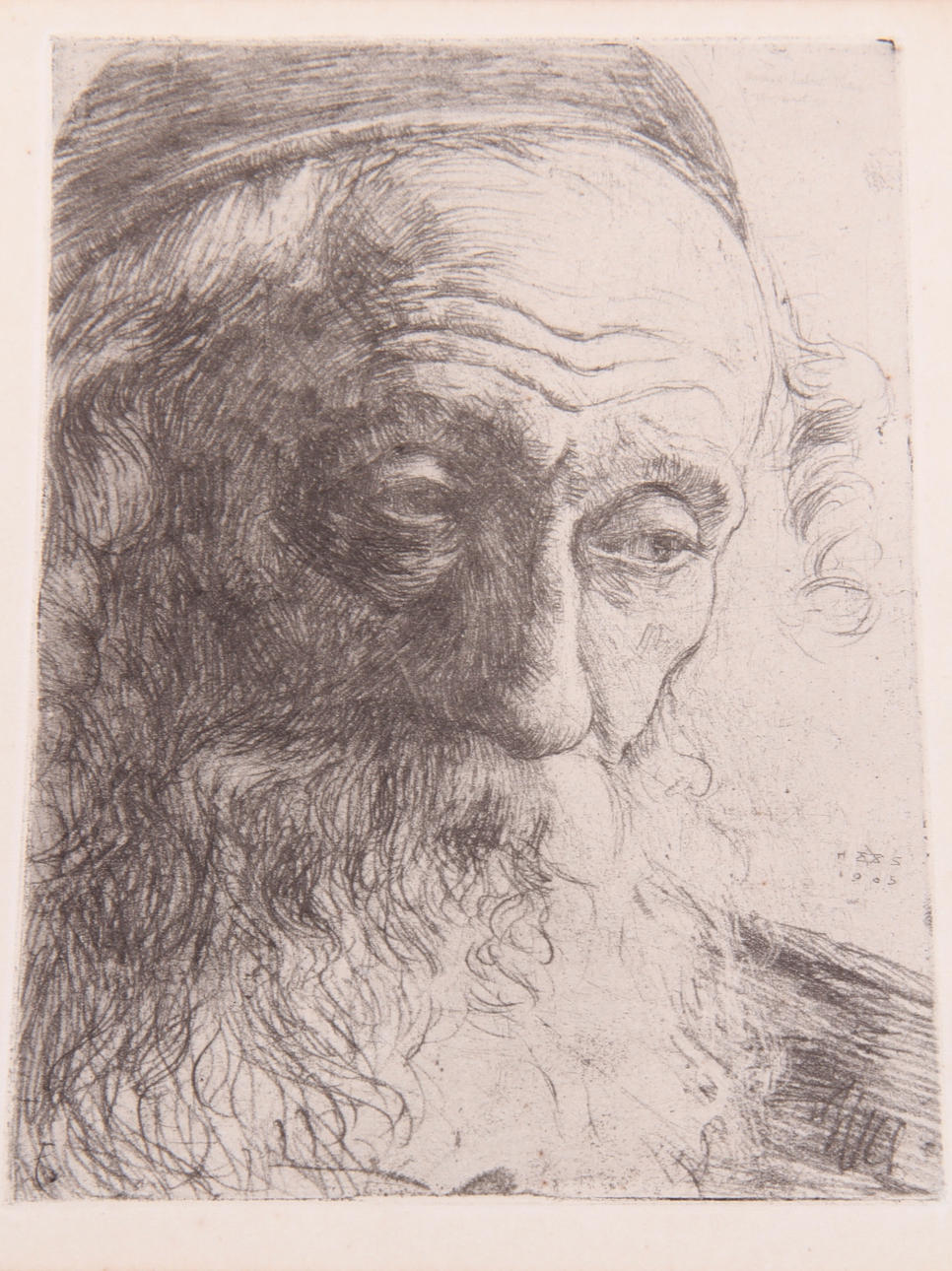 HERMANN STRUCK. Etsning.