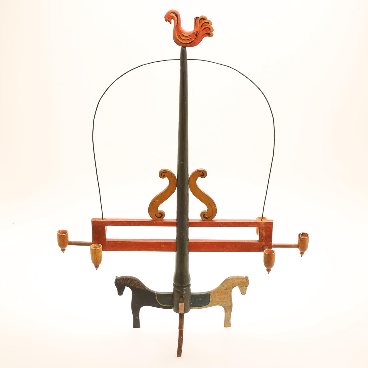 LJUSSTAKE, allmoge, 1800-tal.