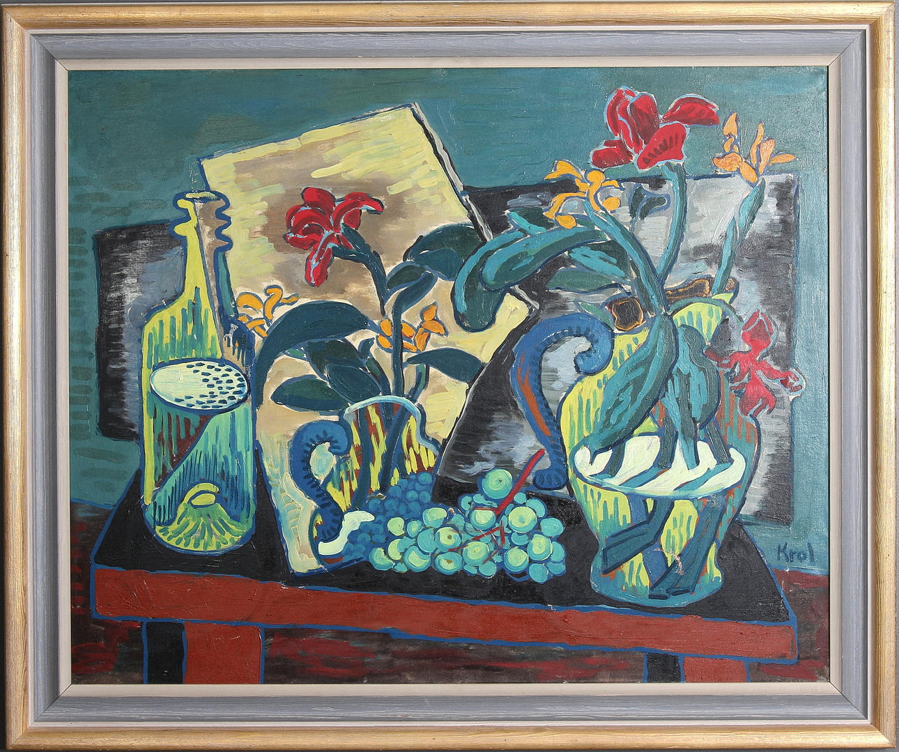 ABRAHAM KROL. Olja på duk, signerad.