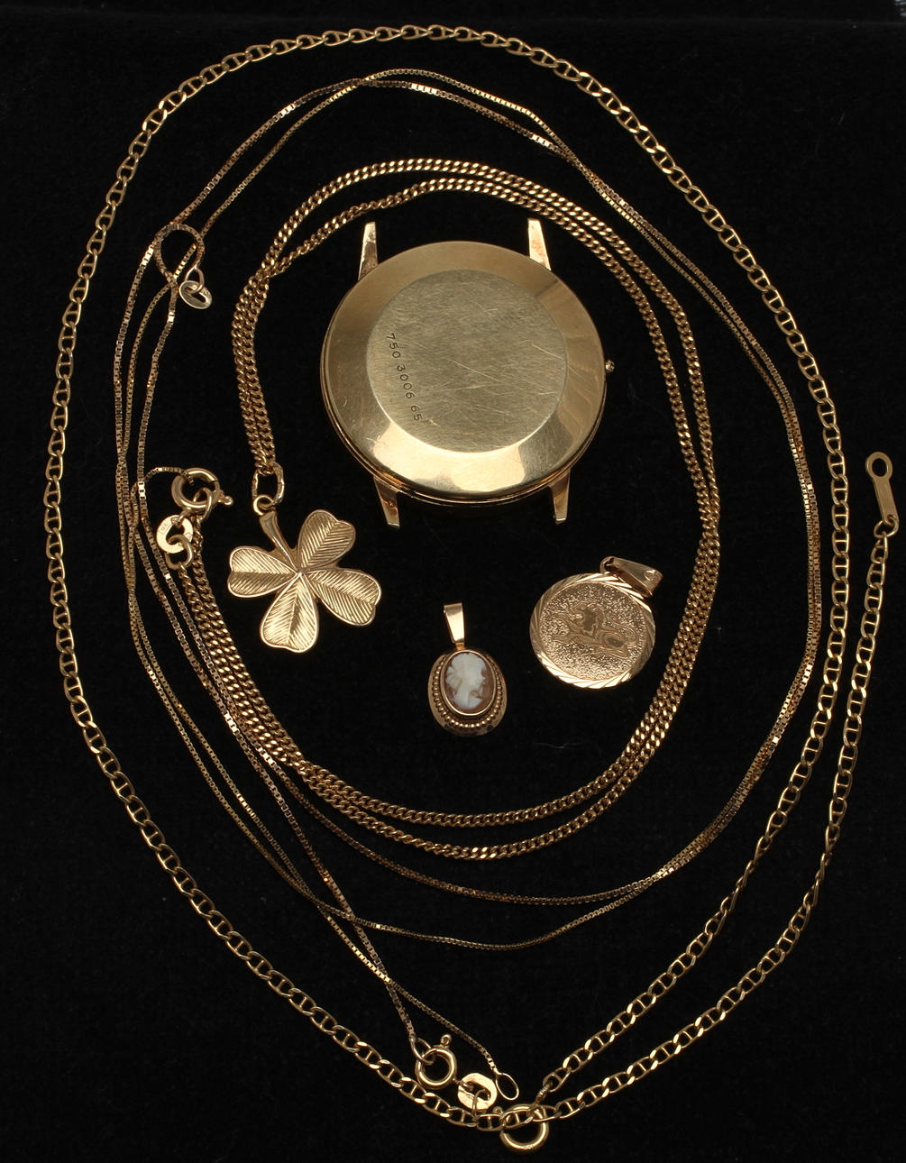 PARTI GULD. Tot vikt 29,4g.