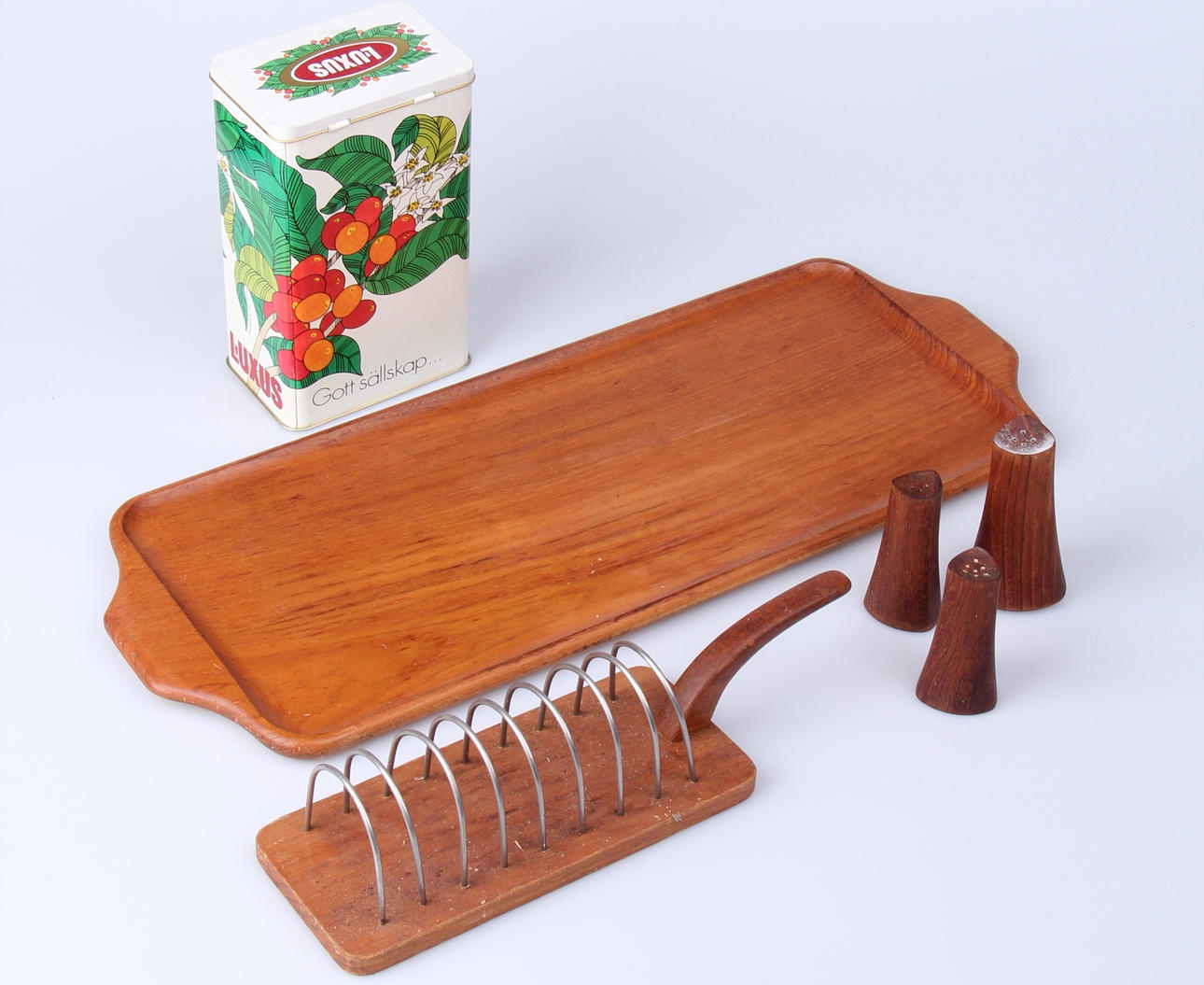 Sæt, 6 dele, Teaktræ, inklusive Karl Holmberg AB, Götene.