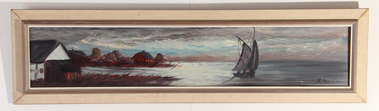 SVEN ASPELIN. Olja på duk, signerad.