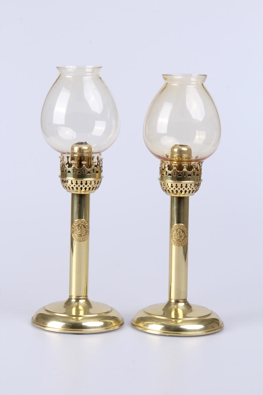 LJUSSTAKAR, 2 st, "stumpstakar", Karlskronas lampfabrik AB.