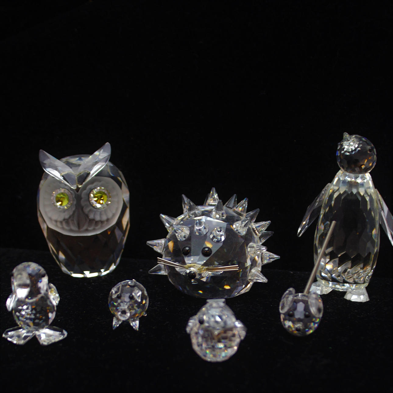 SWAROVSKI Kristalltier 7 Teile.