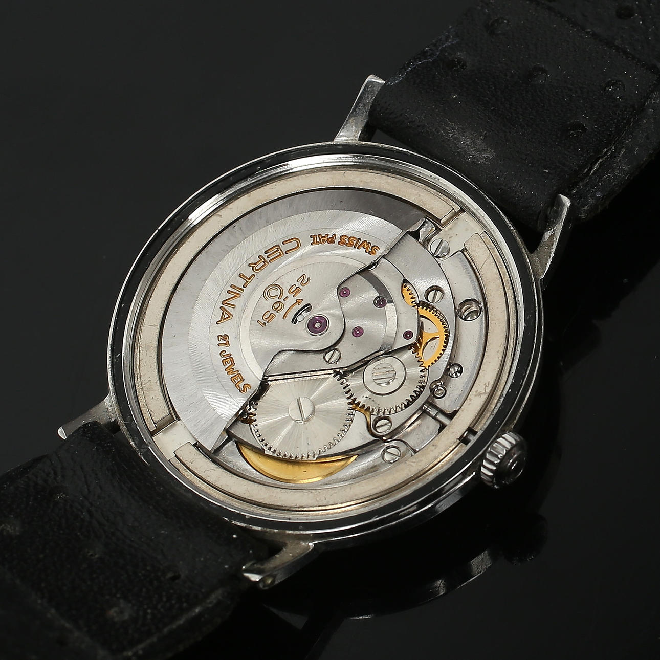 Montre Vintage Certina Automatic 'Blue Ribbon' - 34mm, Mouvement Certina 25-651