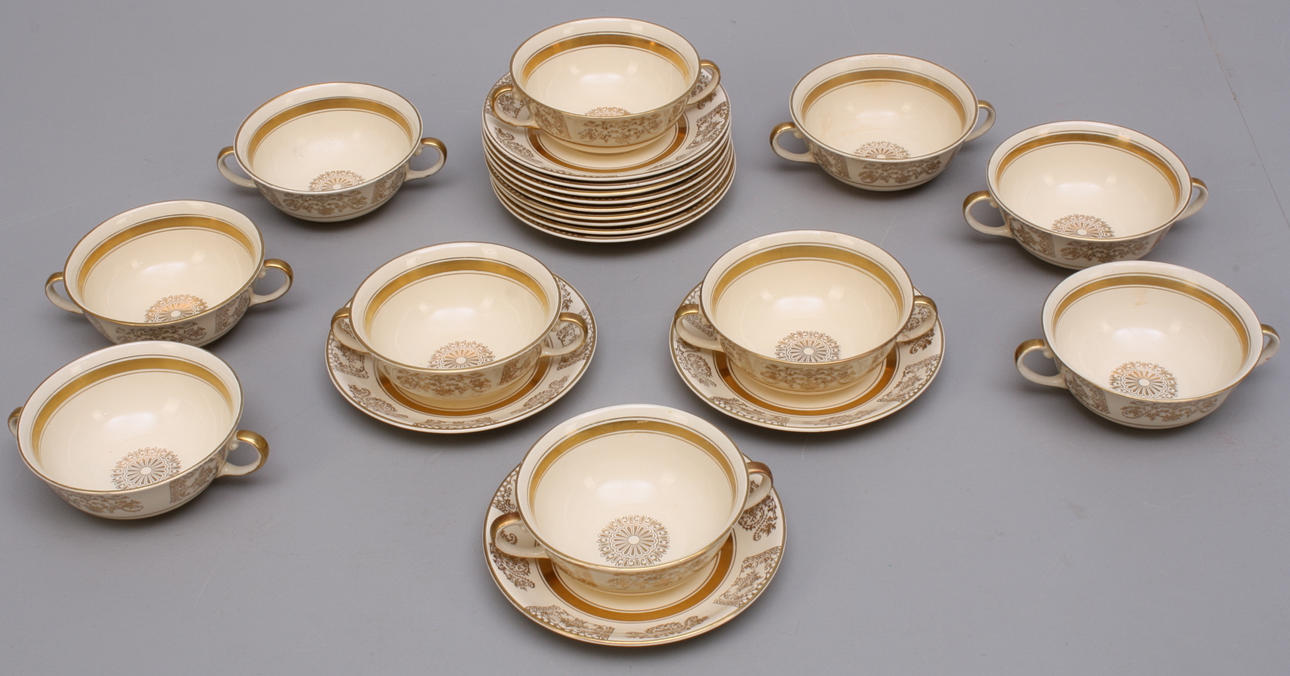 TESERVIS, 22 delar, porslin, Victorian Johnson Bros.