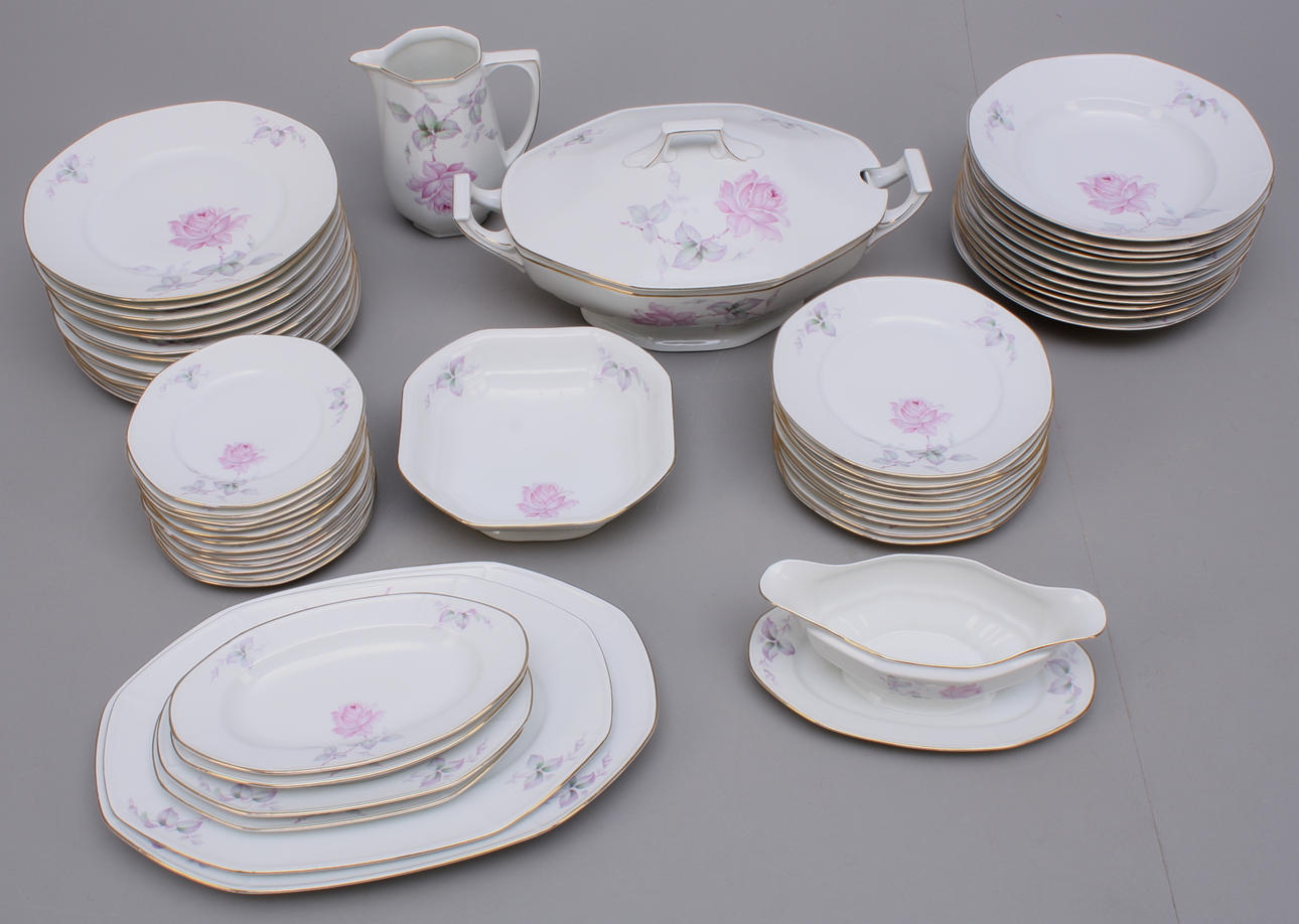 MATSERVIS, 54 delar, porslin, Bavaria.