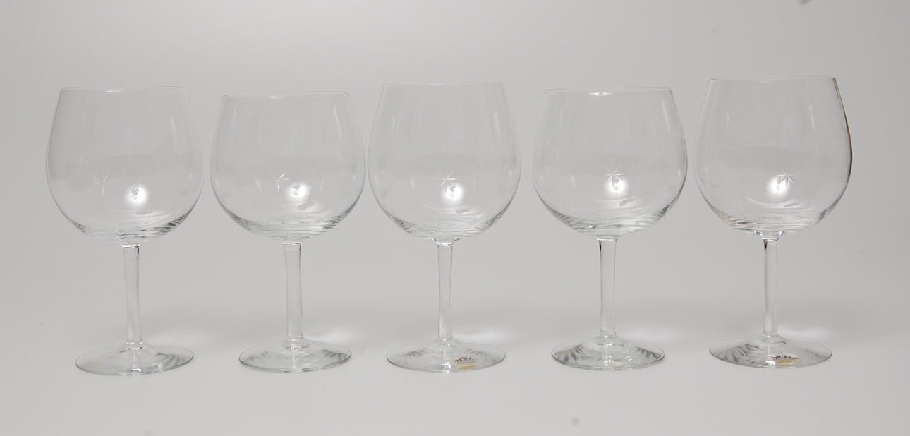 VINGLAS, 5 st, Bouquet, Signe Persson Melin, Kosta Boda.