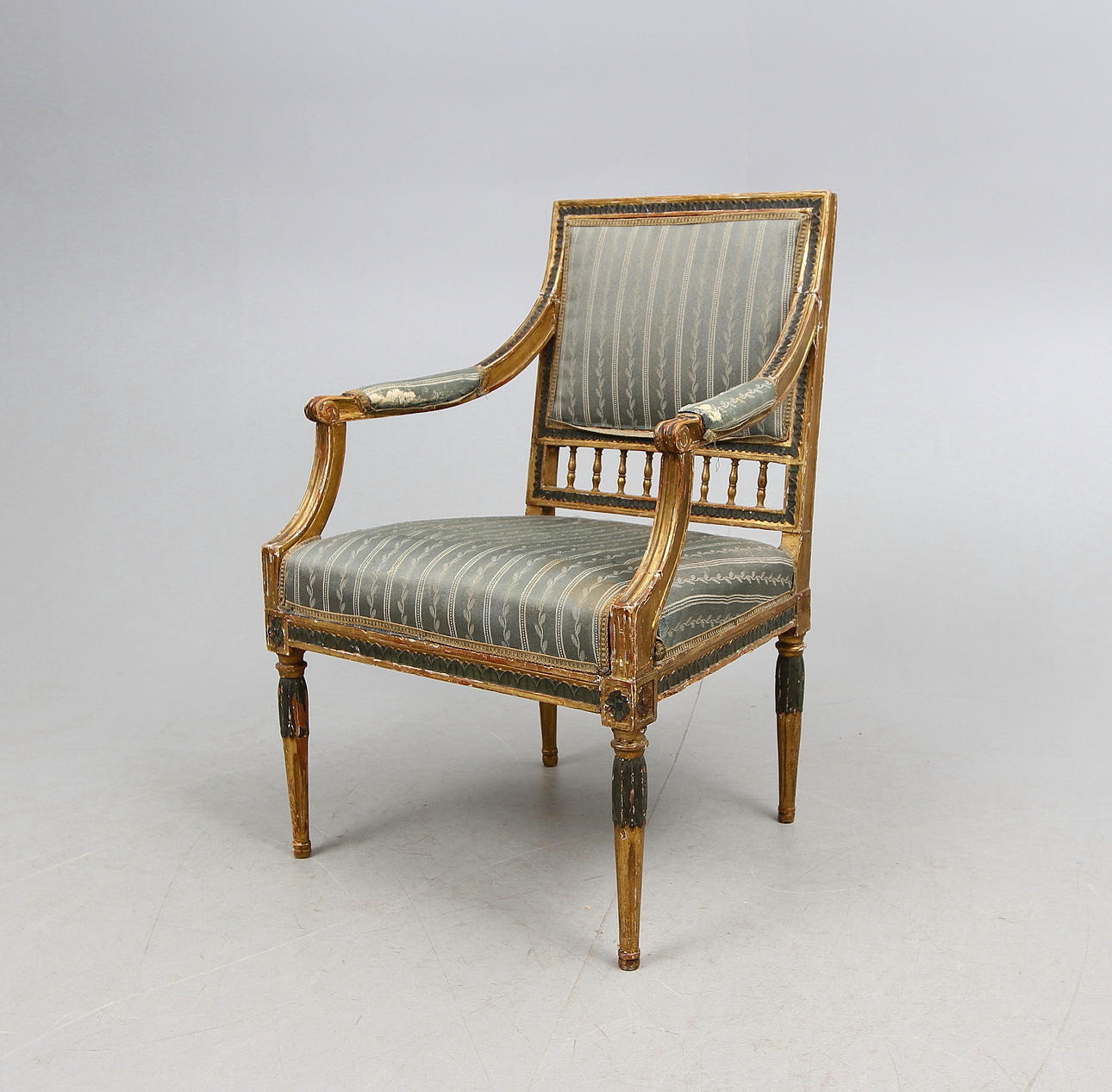 KARMSTOL, Gustaviansk, 1700 tal.