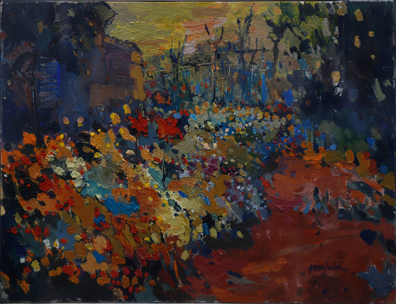 RAMON PUJOLÀ. Vista rural.