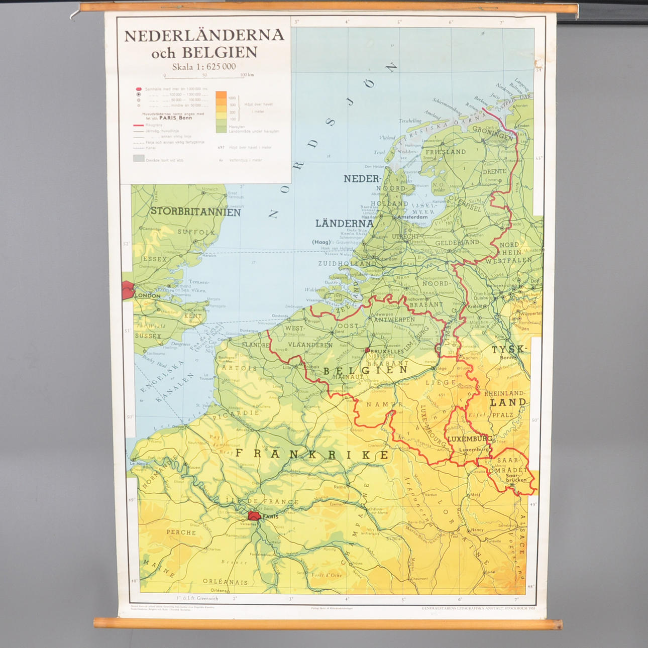 SKOLKARTA, NEDERLÄNDERNA OCH BELGIEN.