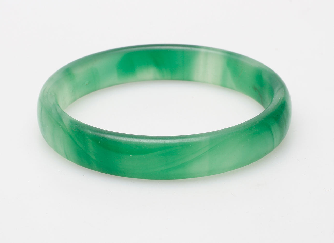 ARMBAND, grön sten.
