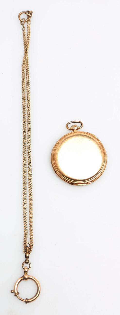 FICKUR guld 14 K med tillhörande kedja.