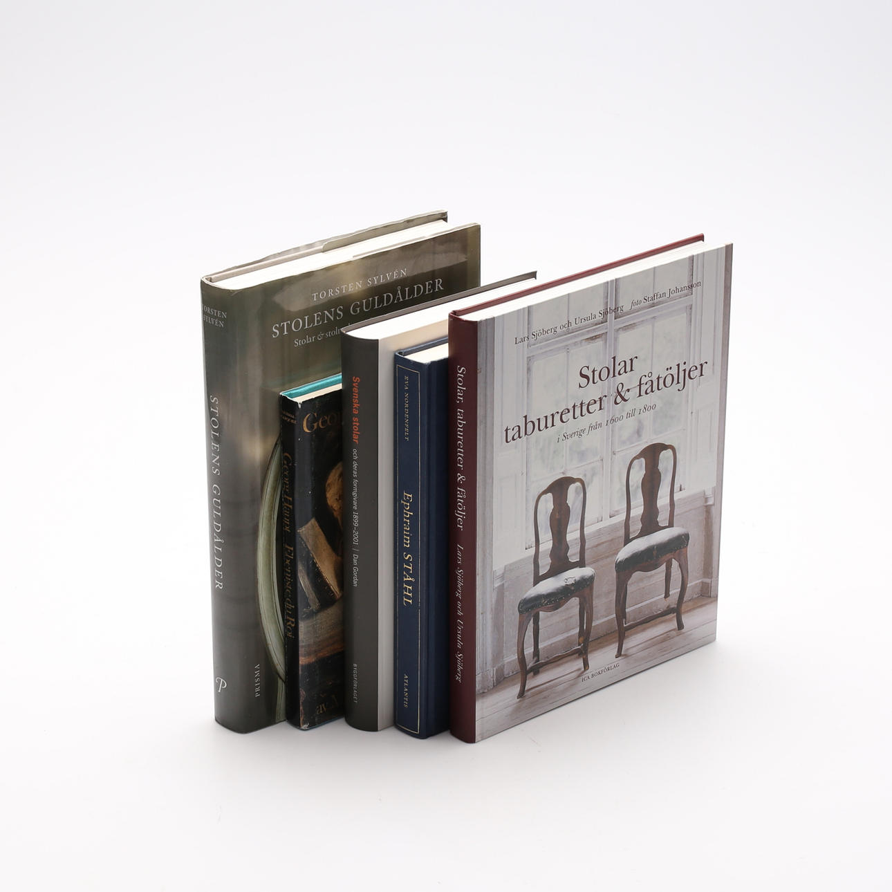 BÖCKER, 5 st, svensk möbelhistoria.