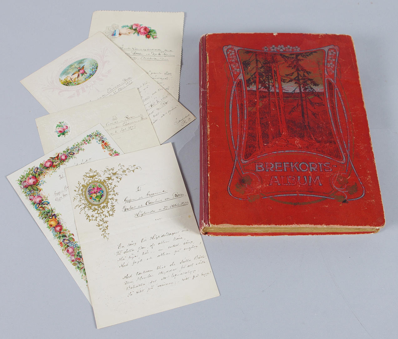 ÄLDRE VYKORTSALBUM, tidigt 1900-tal.