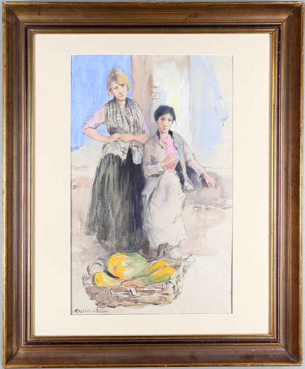 ALLAN ÖSTERLIND. AKVARELL, utan titel, signerad.