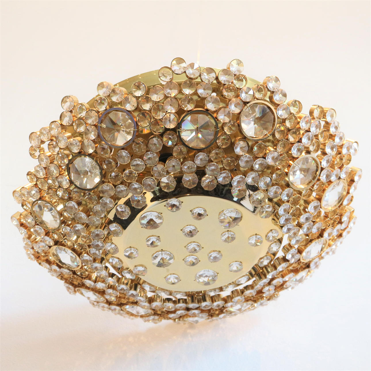 LÁMPARA DE TECHO CRISTAL DE MURANO.