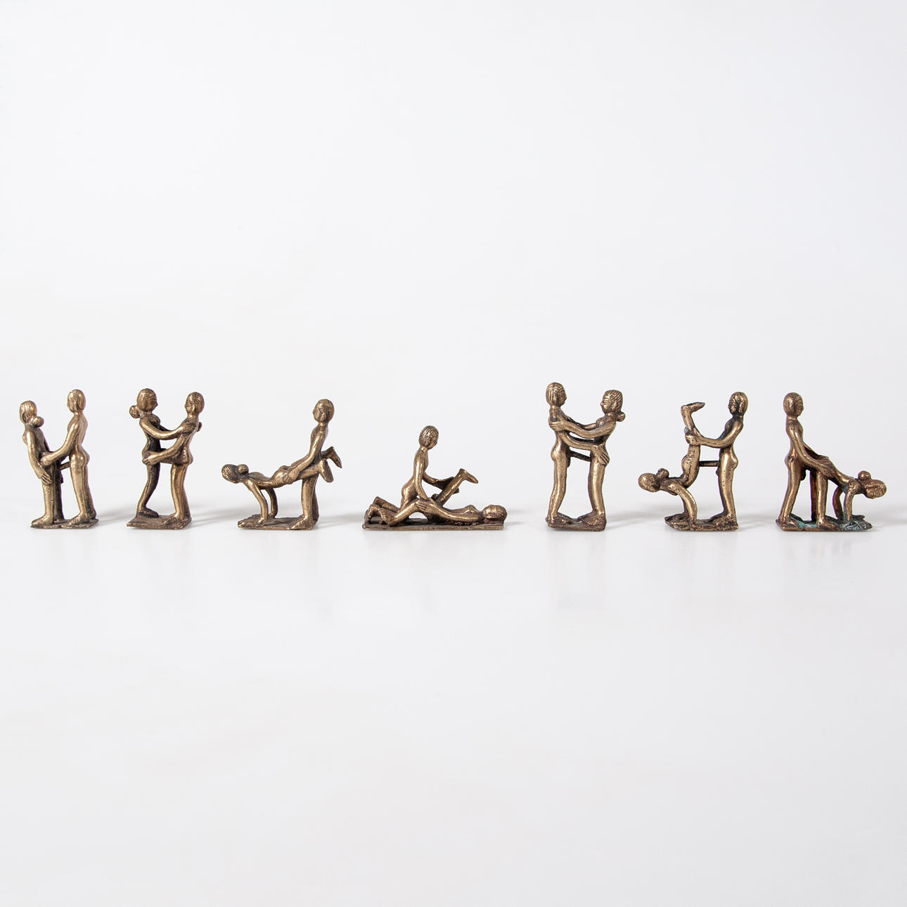 EROTIKFIGUREN, Bronze, 7-tlg.