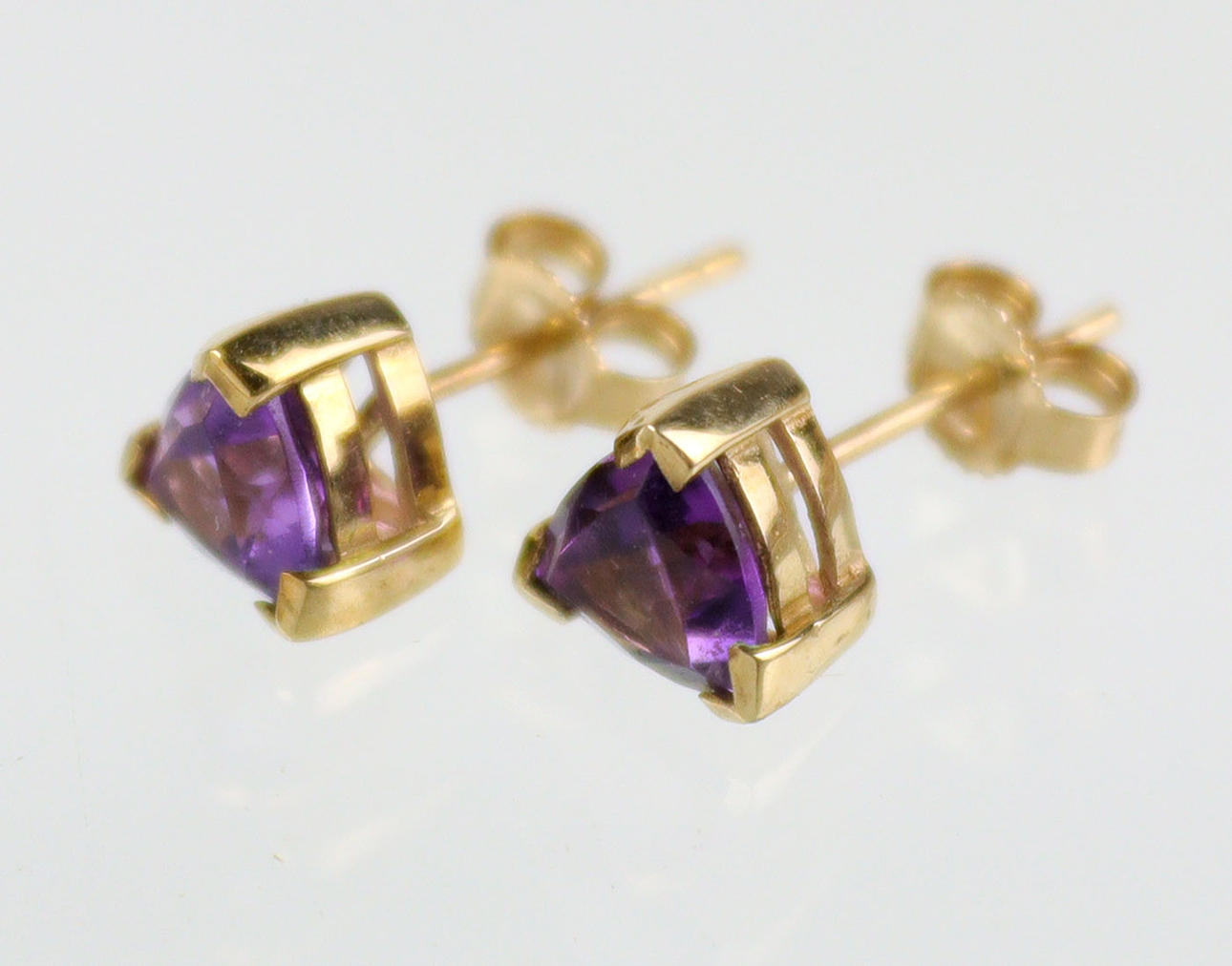 SAMBIA AMETHYST OHRRINGE, Gold 375.