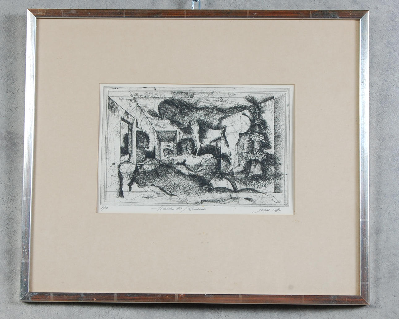 GERALD STEFFE. torrnålsgravyr, signerad numrerad 8/10.