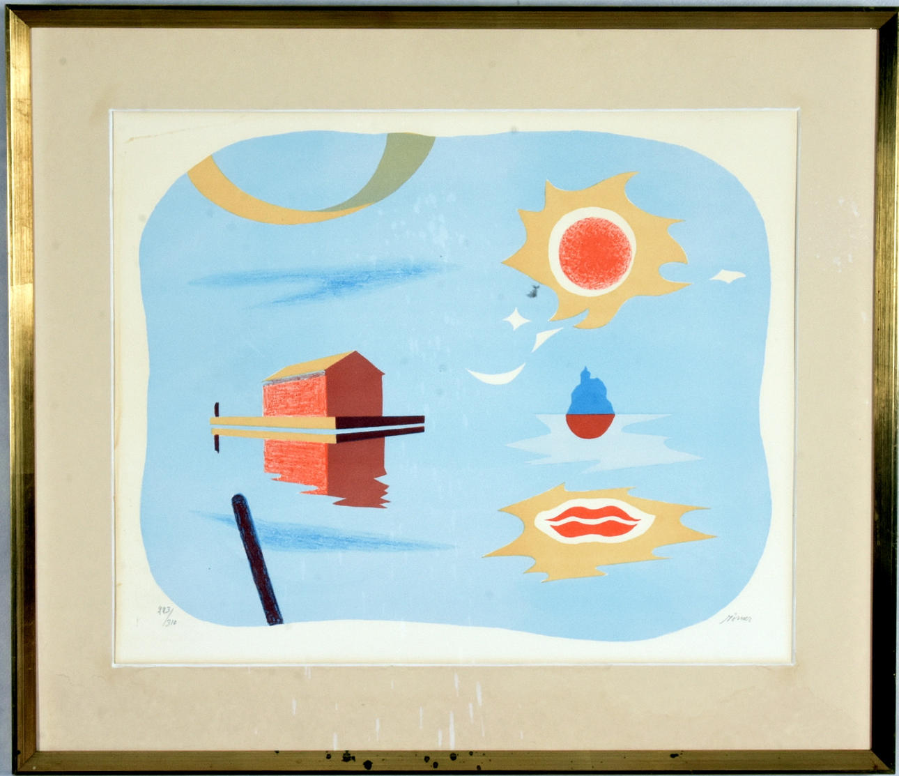 STELLAN MÖRNER. Värillinen litografia.