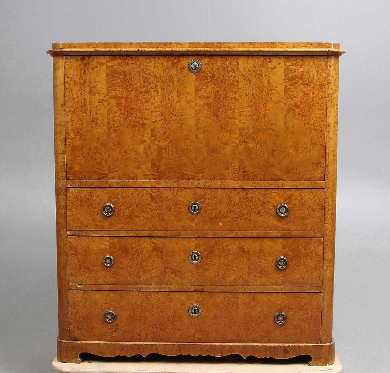 CHIFFONJE, björkfaner, 1800-tal.