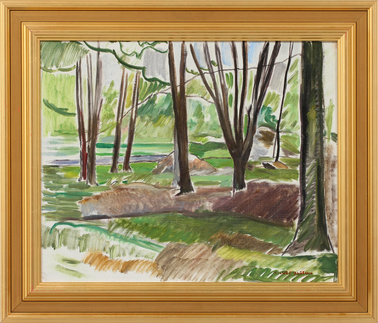 WILGOT OLSSON. Olja på duk, signerad.