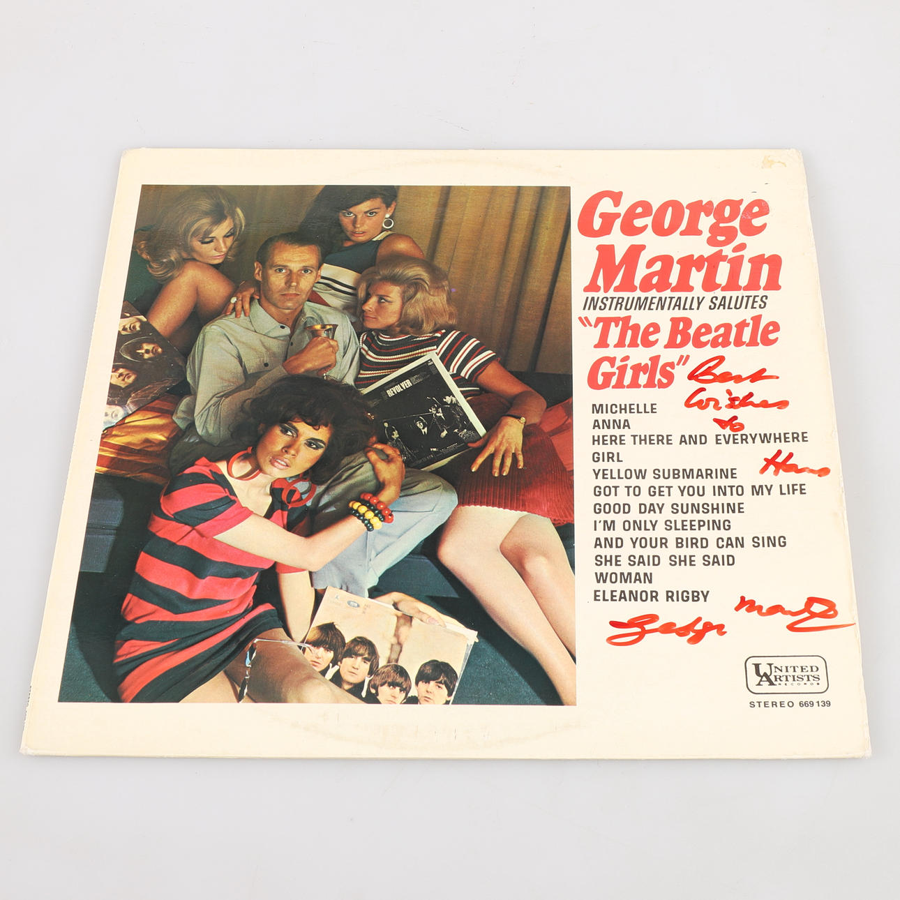 SIGNED LP, George Martin.