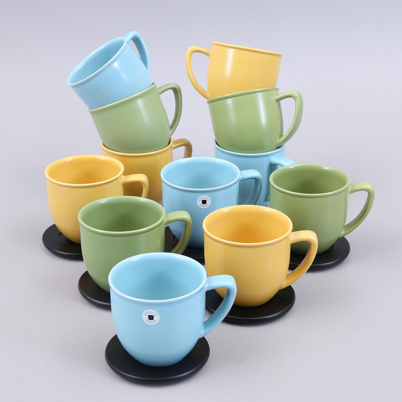 MUGGAR, 12 st, stengods, Höganäs.