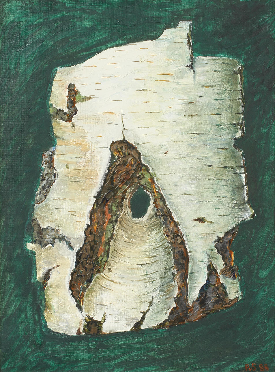 PHILIP VON SCHANTZ. Olja på duk, signerad Pvs 88.