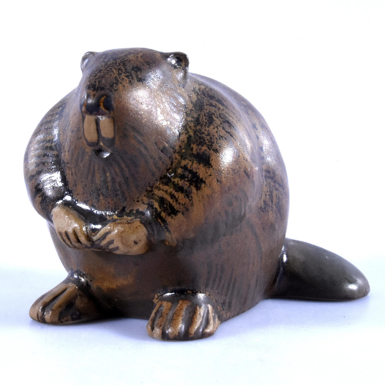 FIGUR, Steinzeug, "Biber" Lisa Larson, Jie Keramik.