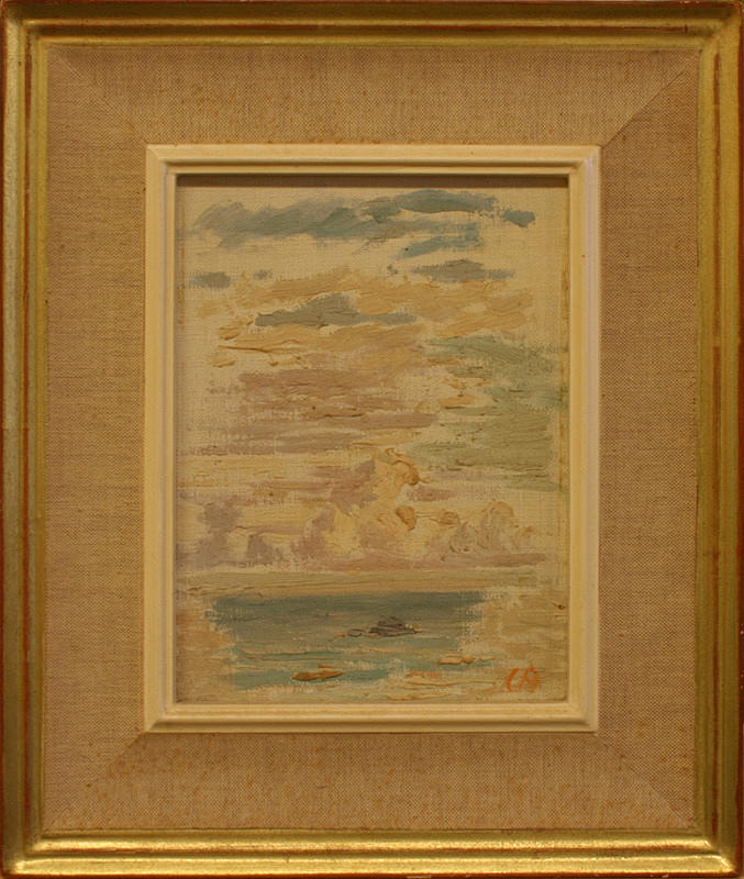 CUNO AMIET. Landskap med sjö.