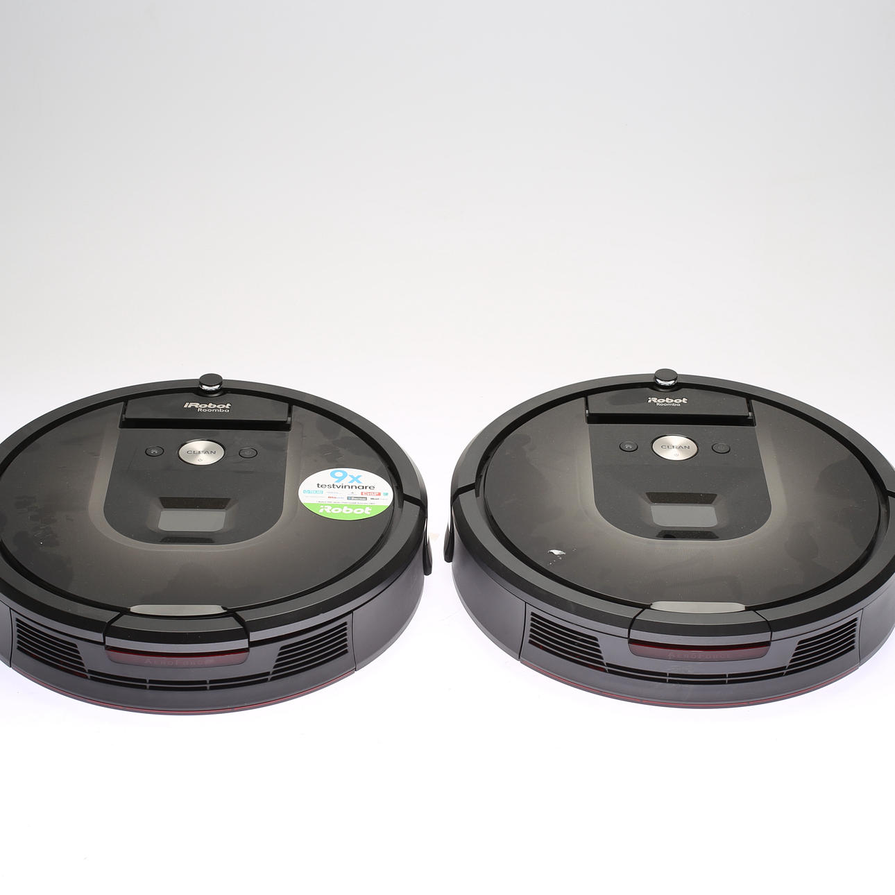 ROBOTDAMMSUGARE, 2 st, Irobot Roomba 980.