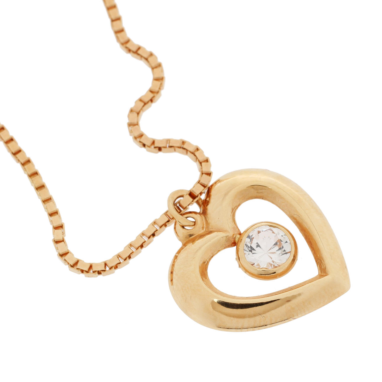 HALSKEDJA med HÄNGE, 18k guld, spinell, bruttovikt 6g.