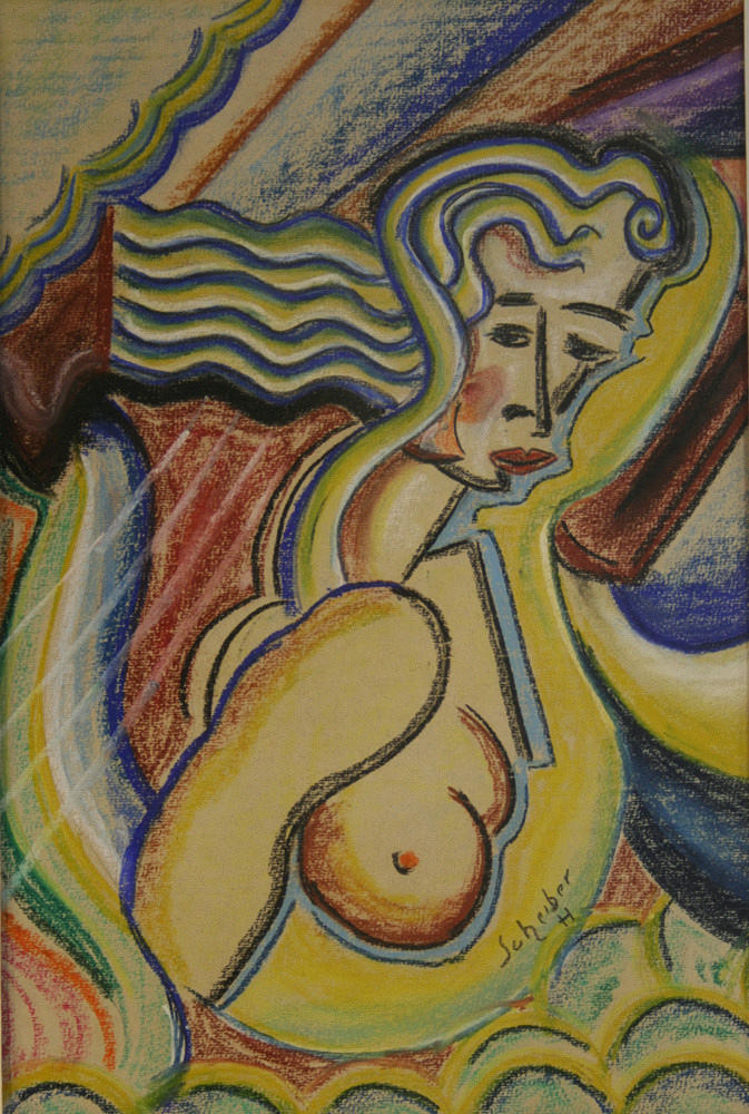 HUGO SCHEIBER. kvinnlig naken.