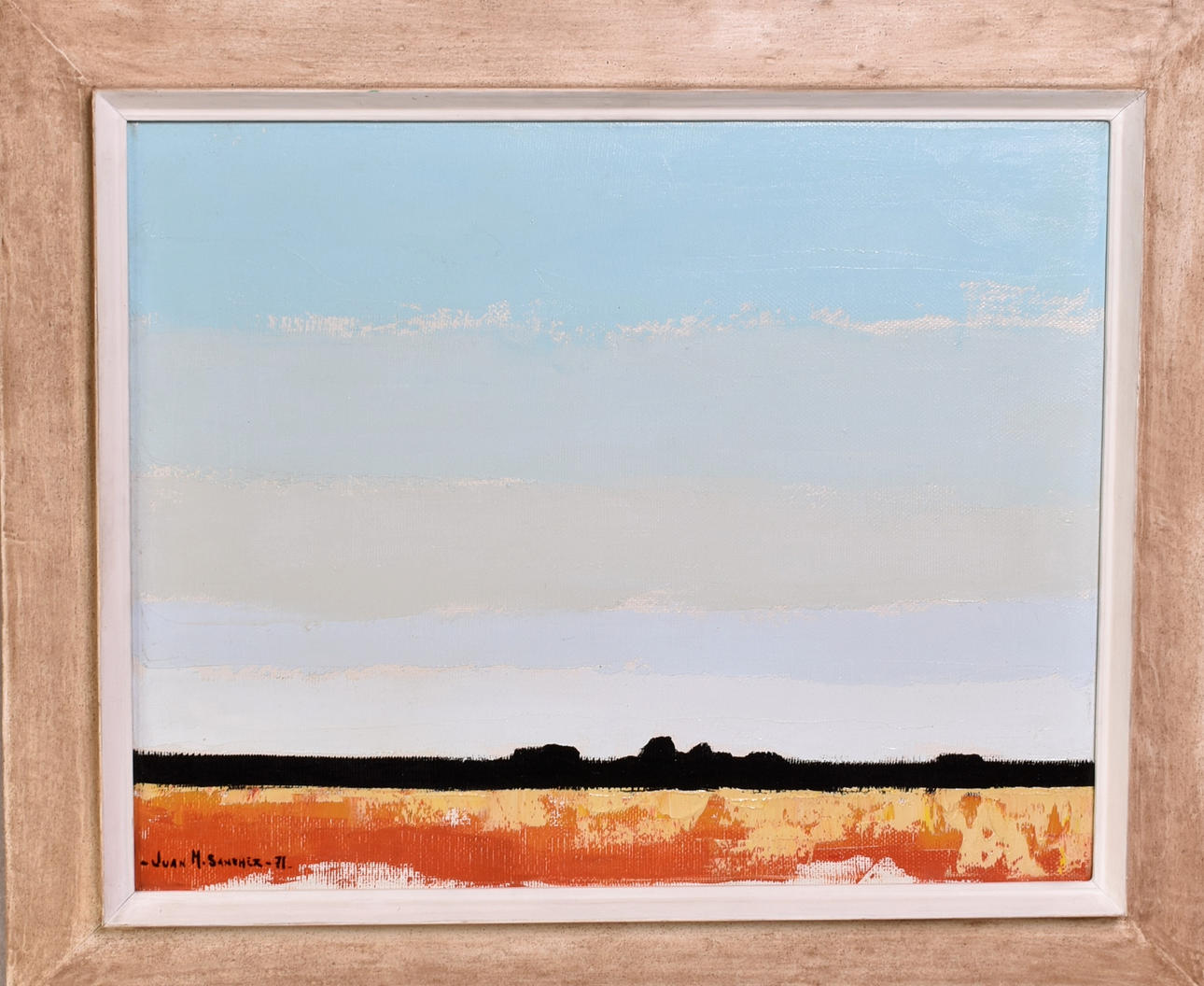 JUAN MANUEL SANCHEZ. 1930-2016, oil on canvas signed, dated -71.