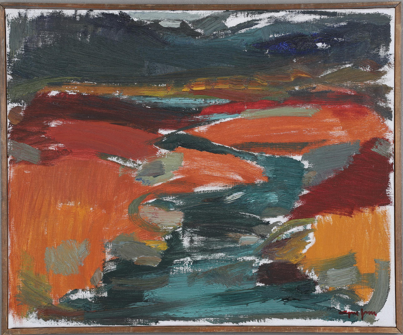 AGNE JOHANSSON. oil on canvas, signed.