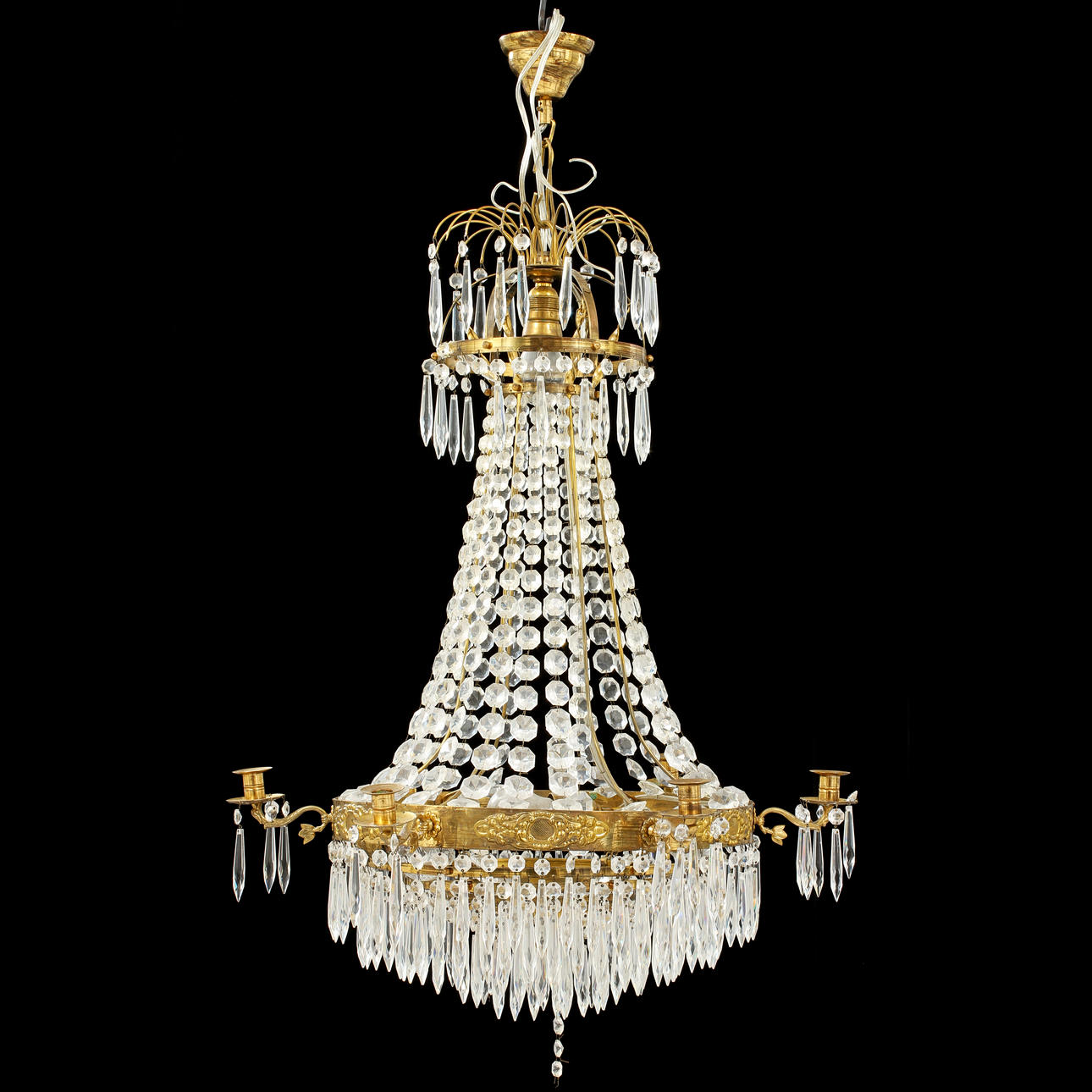 LJUSKRONA, 1900-tal, höjd 80 cm.