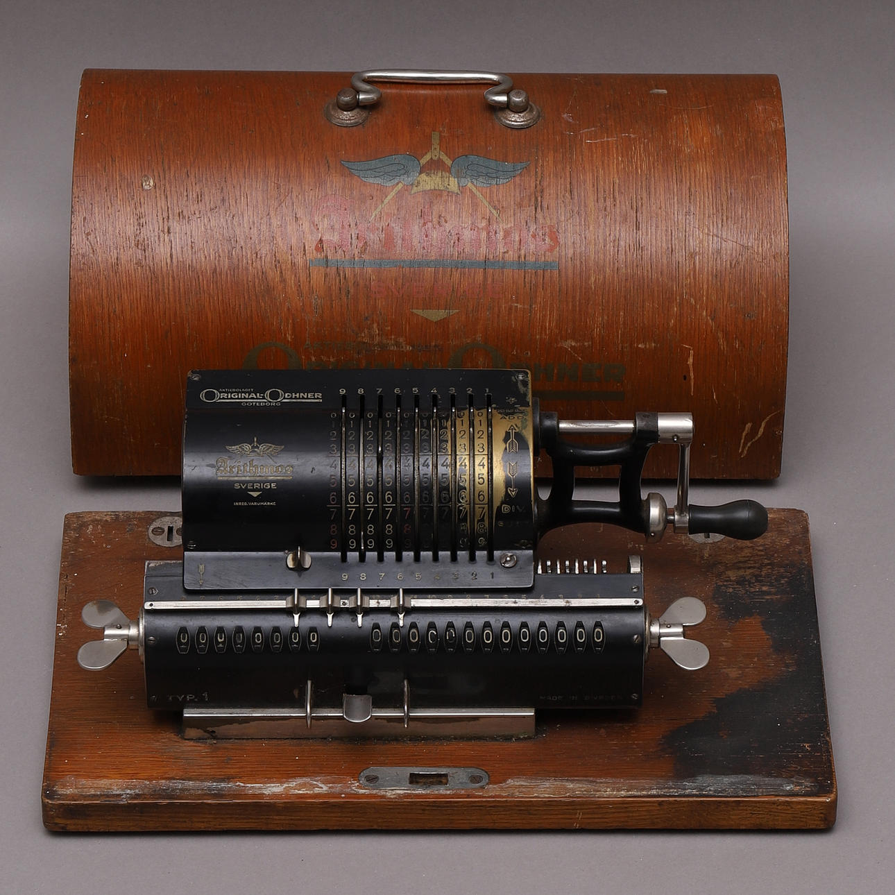 ARITMÓMETRO/CALCULADORA, Original-Odhner, Arithmos, Gotemburgo.