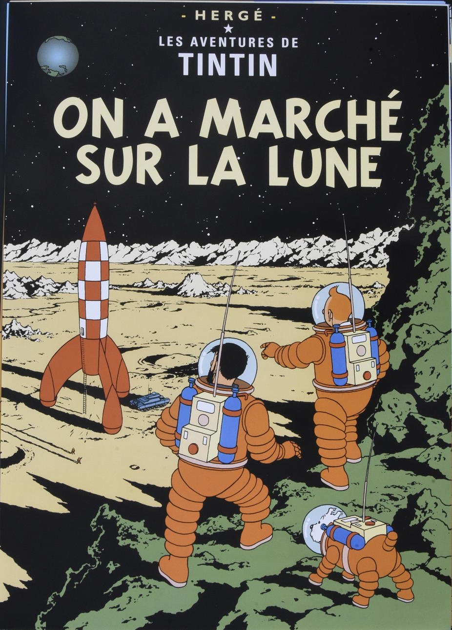 TINTIN, póster, Impresión offset.