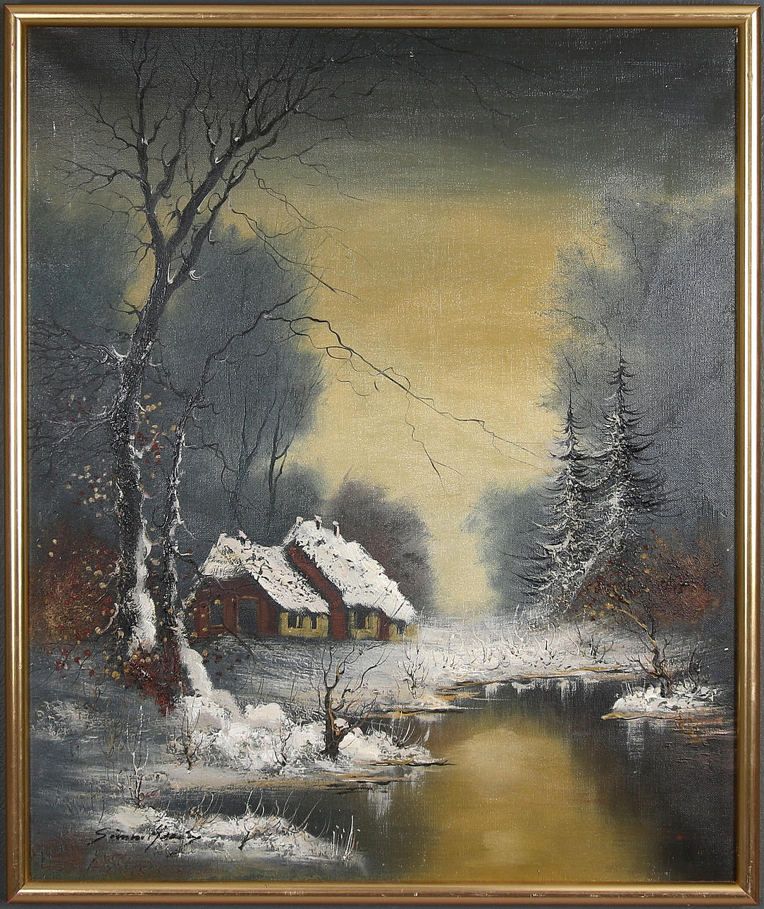 SIMON KRAMER. Olja på duk, signerad och daterad 1981.