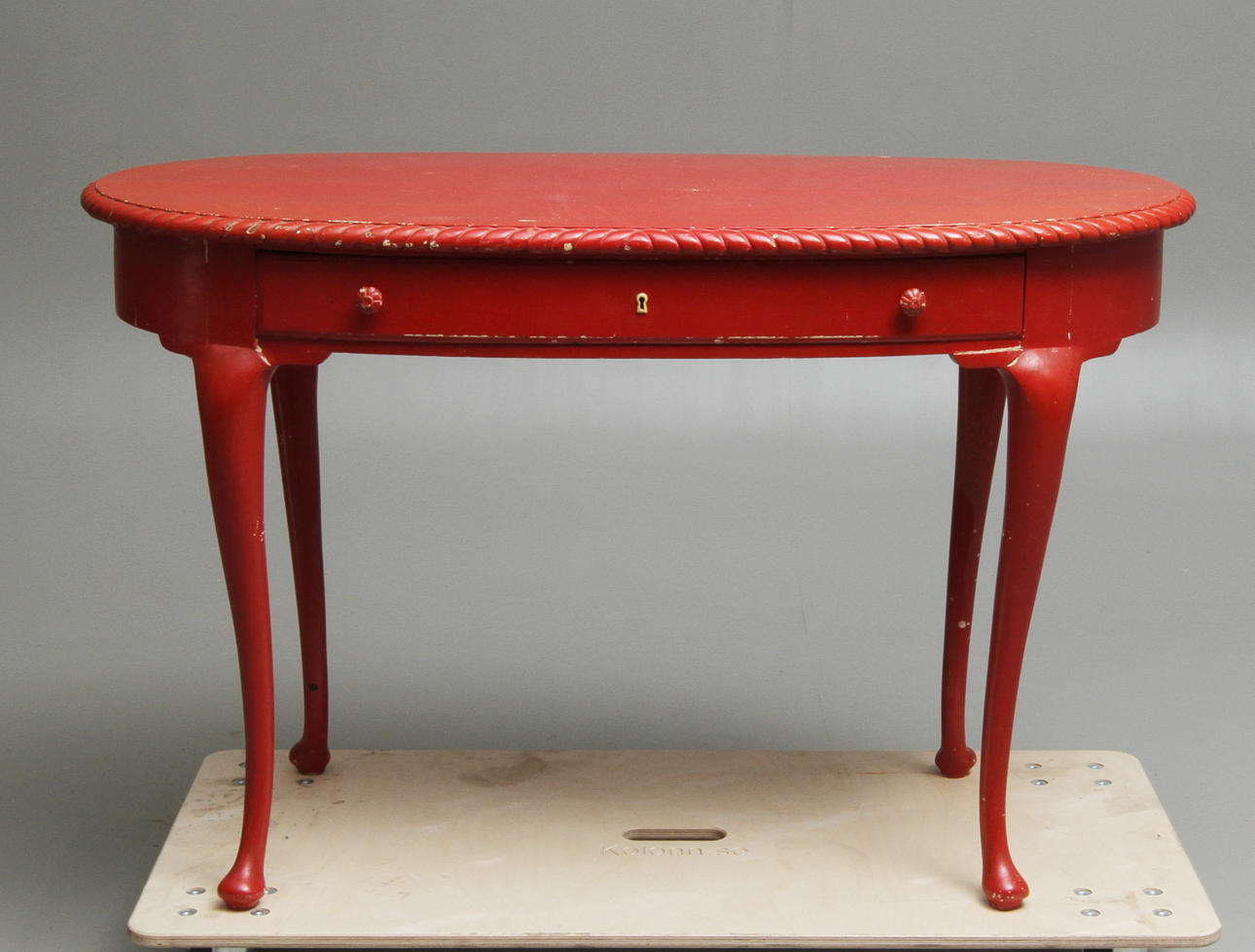 BORD med låda i sarg, rokokostil, 18/1900-tal.