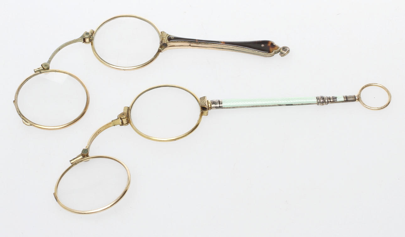 LORNJETTER, 2 st, 18/1900-tal.