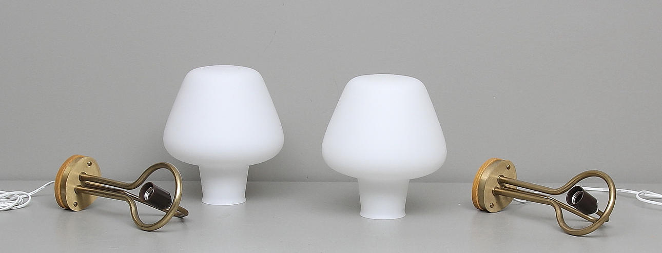 VÄGGARMATURER, ett par, Gunnar Asplund, 1900-talets mitt.