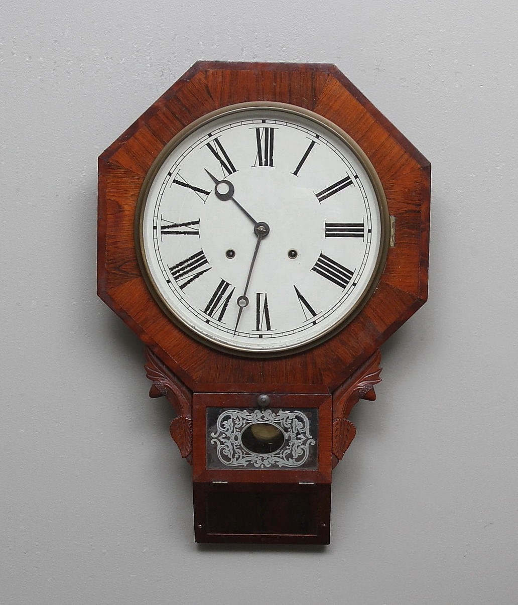 VÄGGUR, Waterbury Clock Company, 1800-tal.