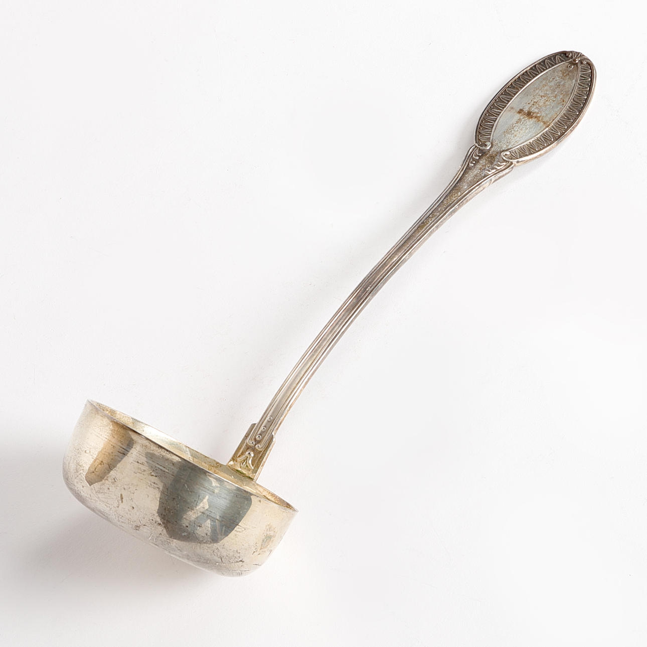 SOUP LADLE, silver/800, Italy.