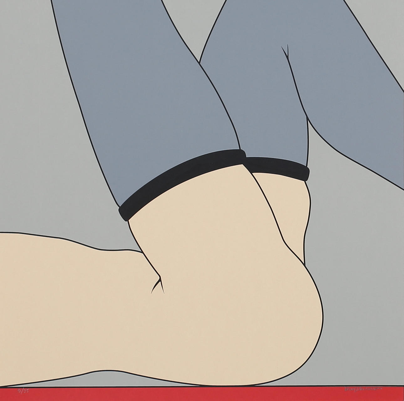 BENGT ANDERSSON. Modell. Serigrafi. Signerad. 9/25.